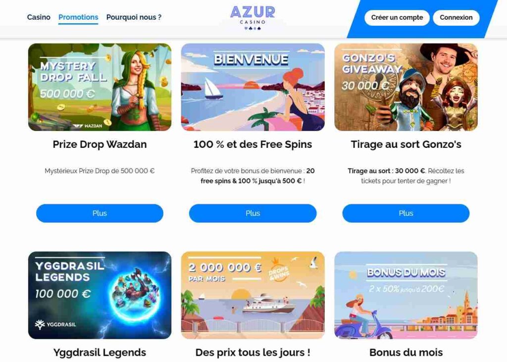 Azur Casino bonus