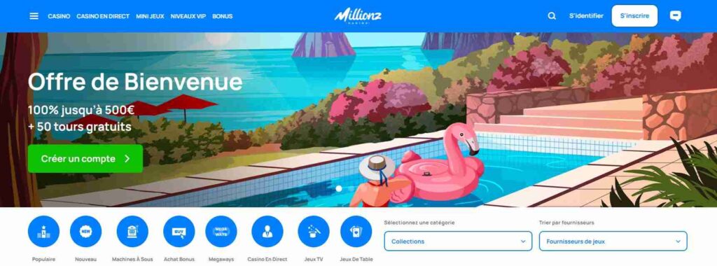 site millionz casino